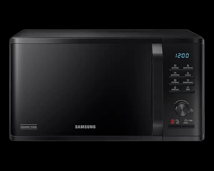 Samsung Solo Microwave Oven with Quick Defrost, 23 L - MS23K3515AK/EF