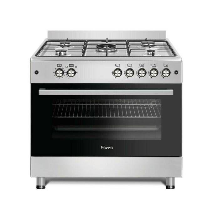 Ferre 90×60 Free Standing Full Gas Stove with Wok Burner